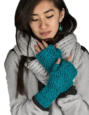 100% Wool Hand Knit Arm Warmers