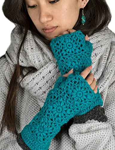 100% Wool Hand Knit Arm Warmers
