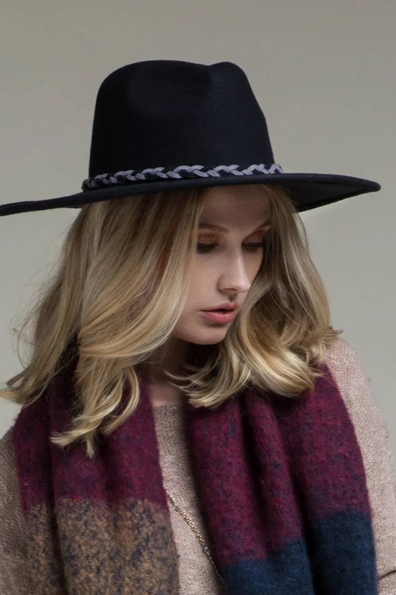 100% Wool Panama Hat & Braid