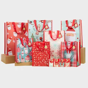 11 Piece Variety Holiday Bundle | Reusable Gift Bag   QR Greeting Card