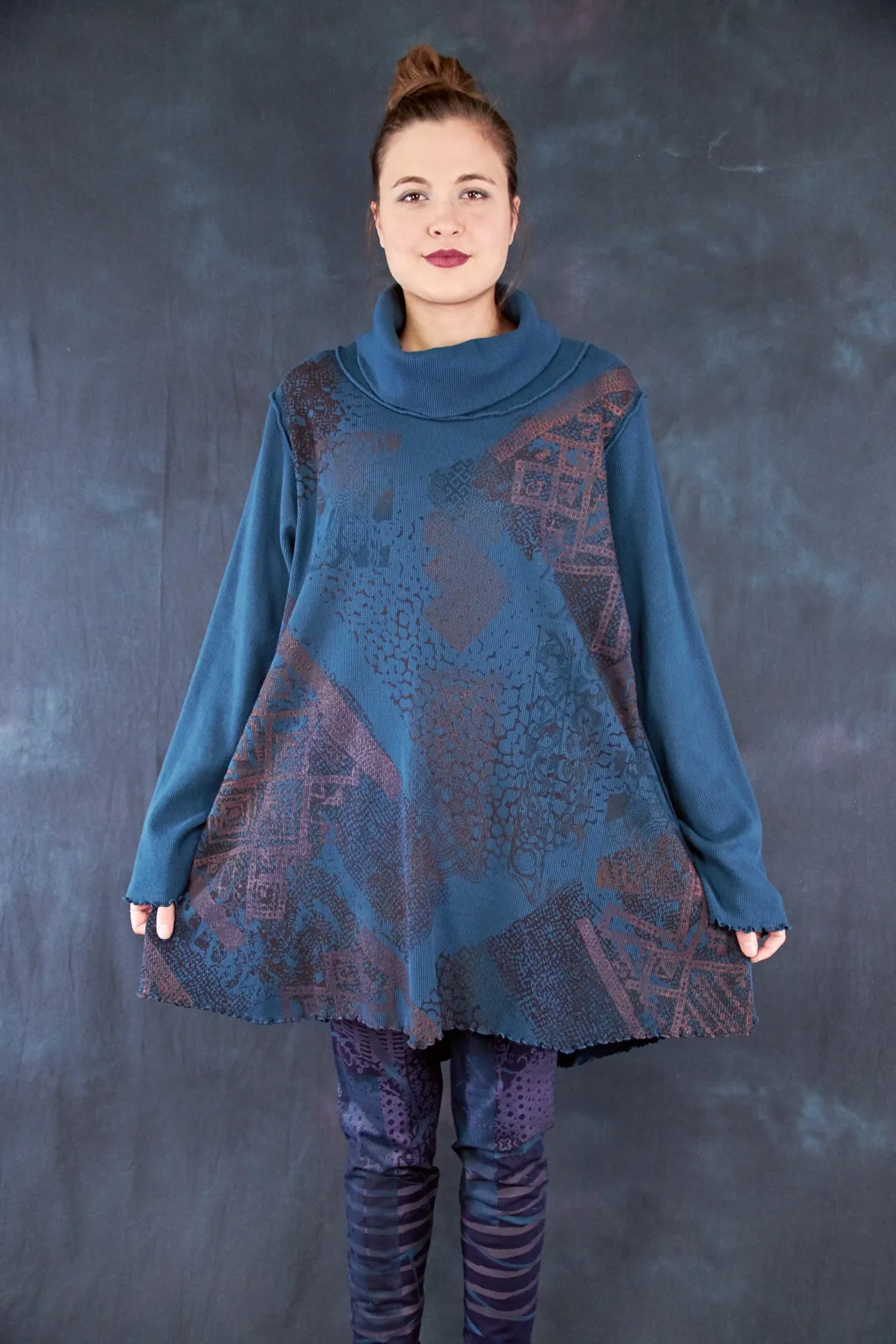 1584 Northern Lights Thermal Tunic Teal-P