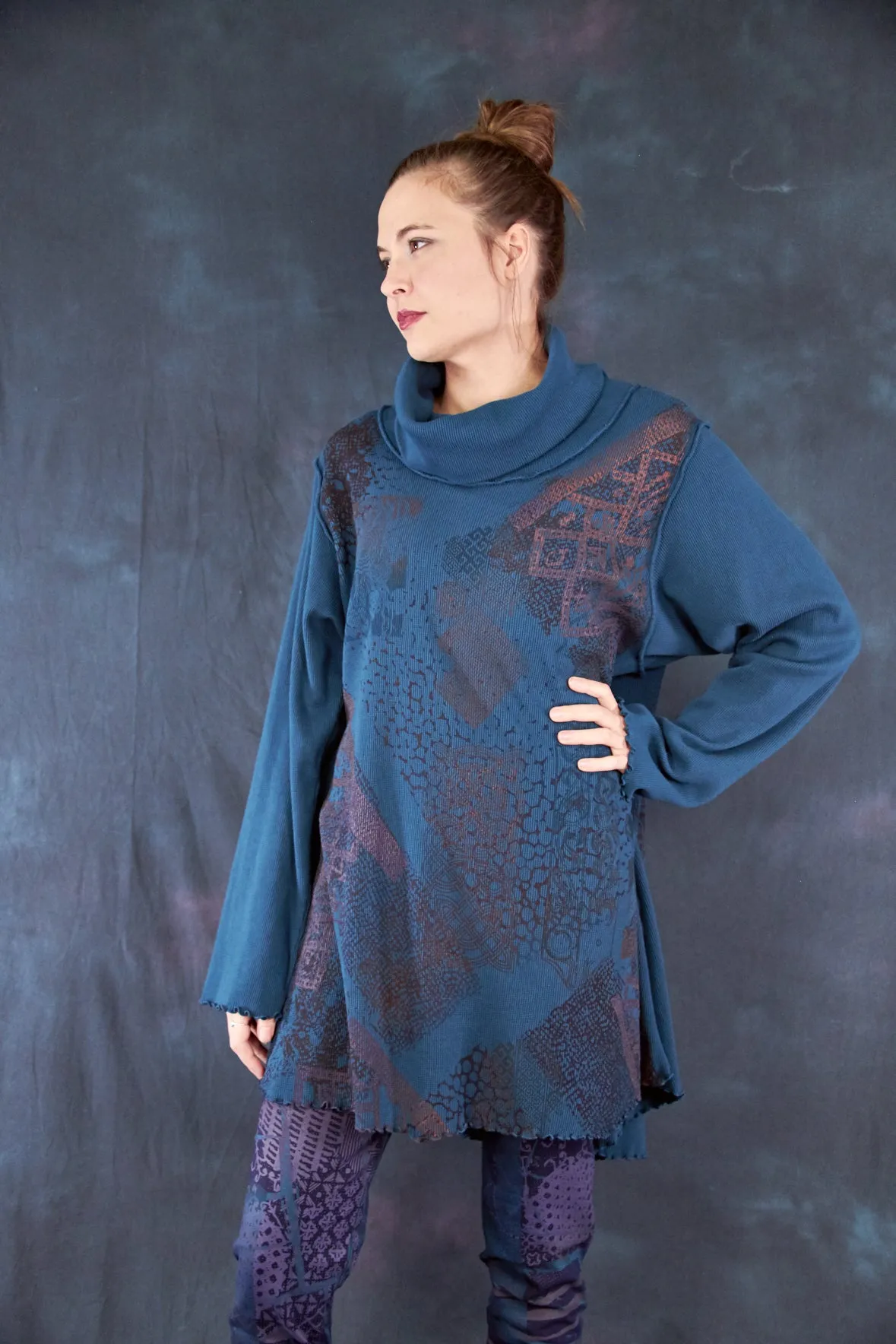 1584 Northern Lights Thermal Tunic Teal-P