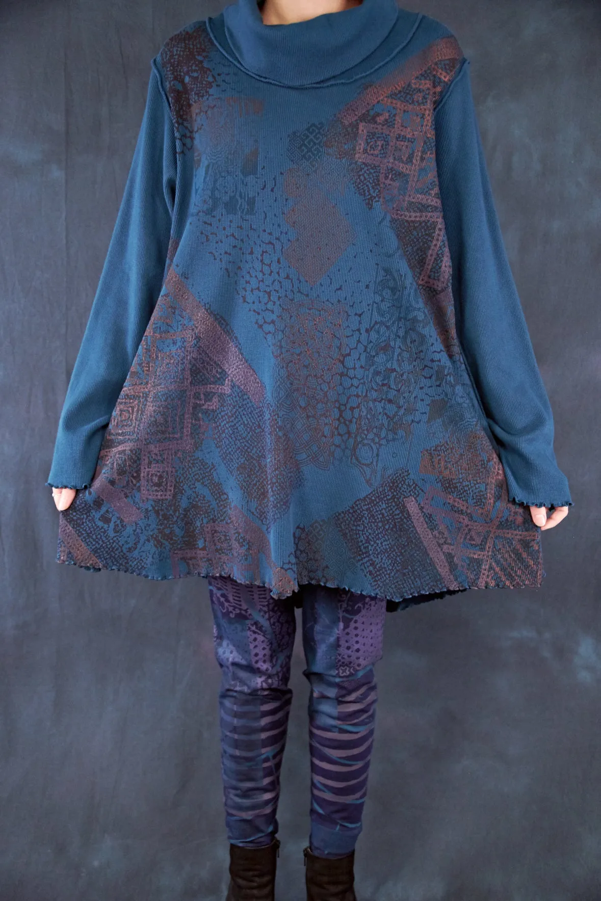 1584 Northern Lights Thermal Tunic Teal-P