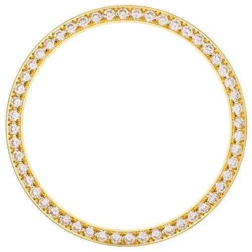 1.75 Ct Bead Set Custom Mined Diamond Bezel To Fit Rolex Date Watch