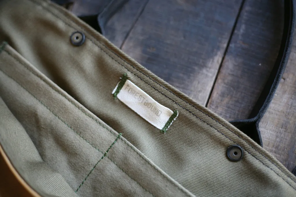 1950's era Canvas and Leather Weekend Bag - SOLD