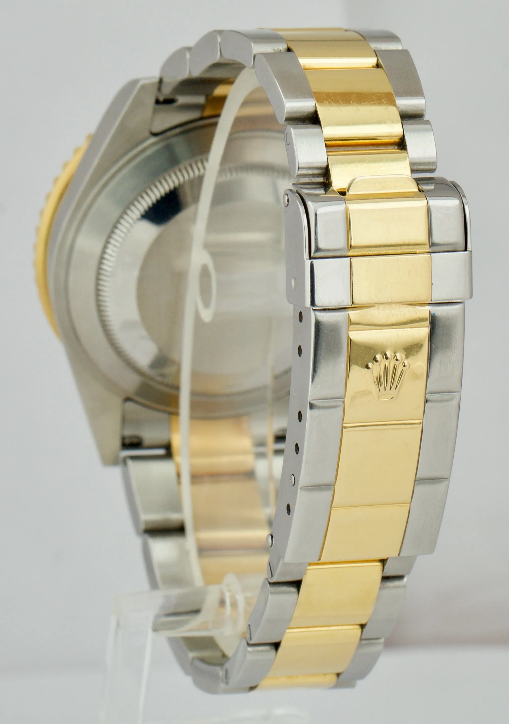 2006 UNPOLISHED Rolex Submariner Two-Tone Gold NO HOLES Blue 40mm Watch 16613 BP
