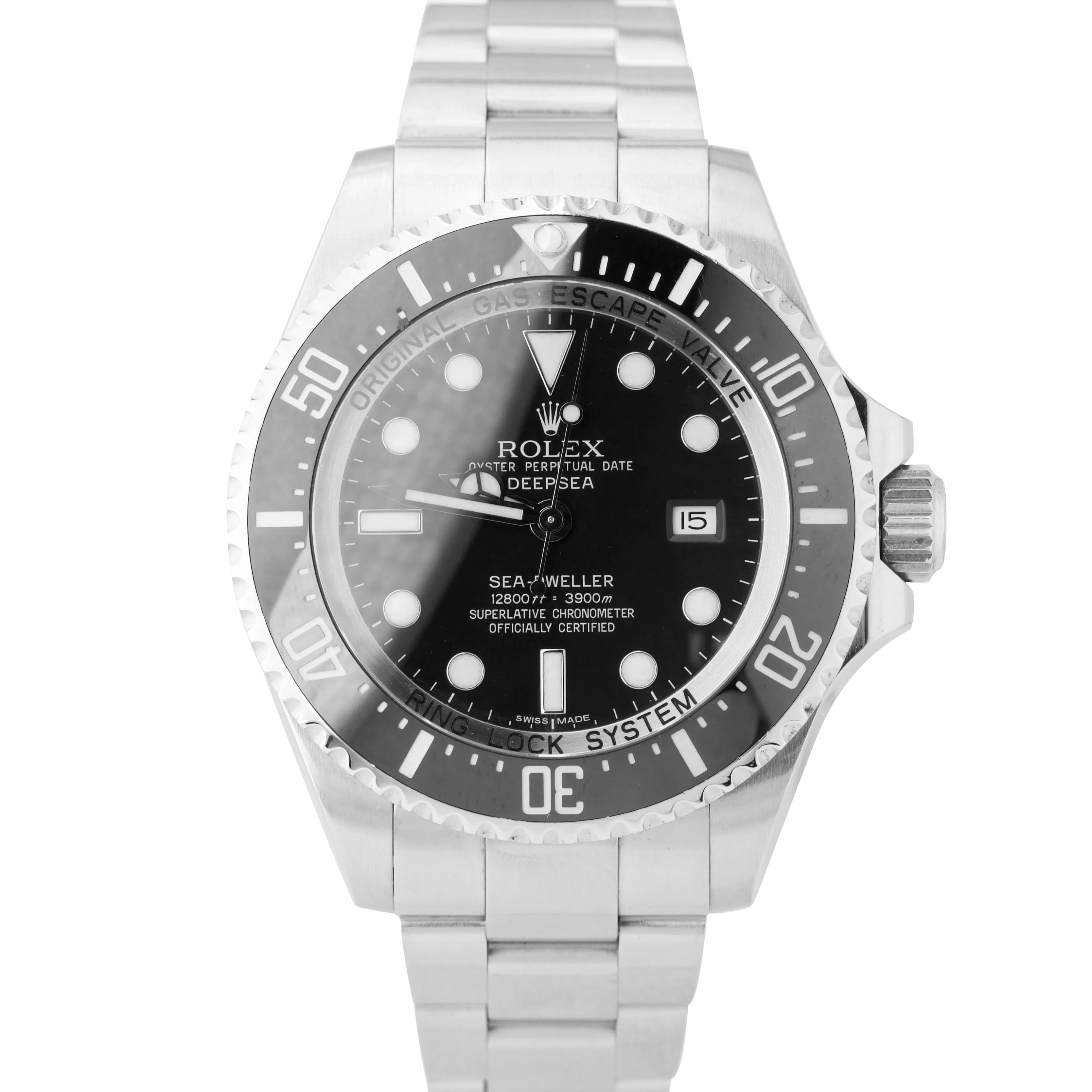 2011 Rolex Sea-Dweller Deepsea 116660 Stainless Steel 44mm Black Dive Watch B P