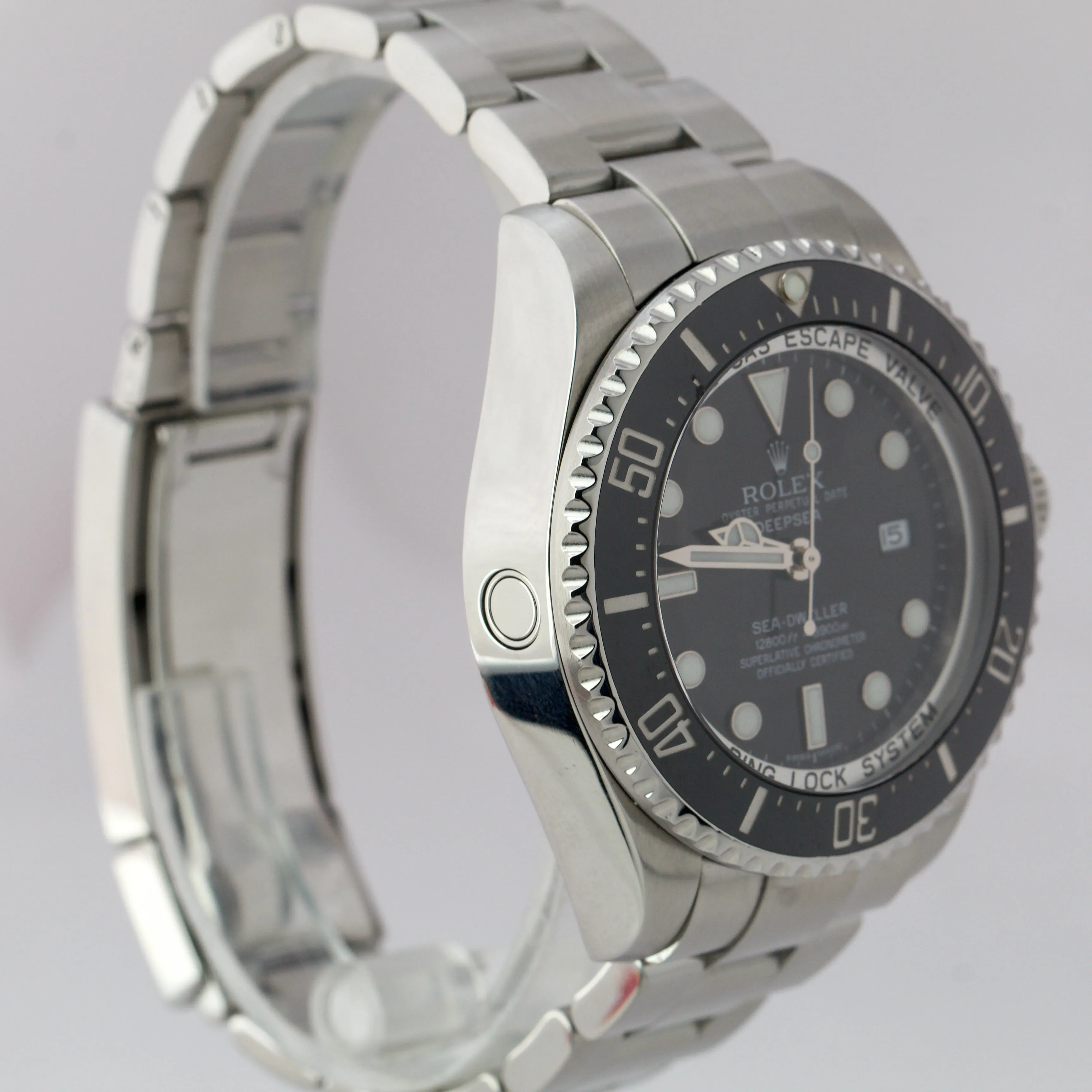 2011 Rolex Sea-Dweller Deepsea 116660 Stainless Steel 44mm Black Dive Watch B P