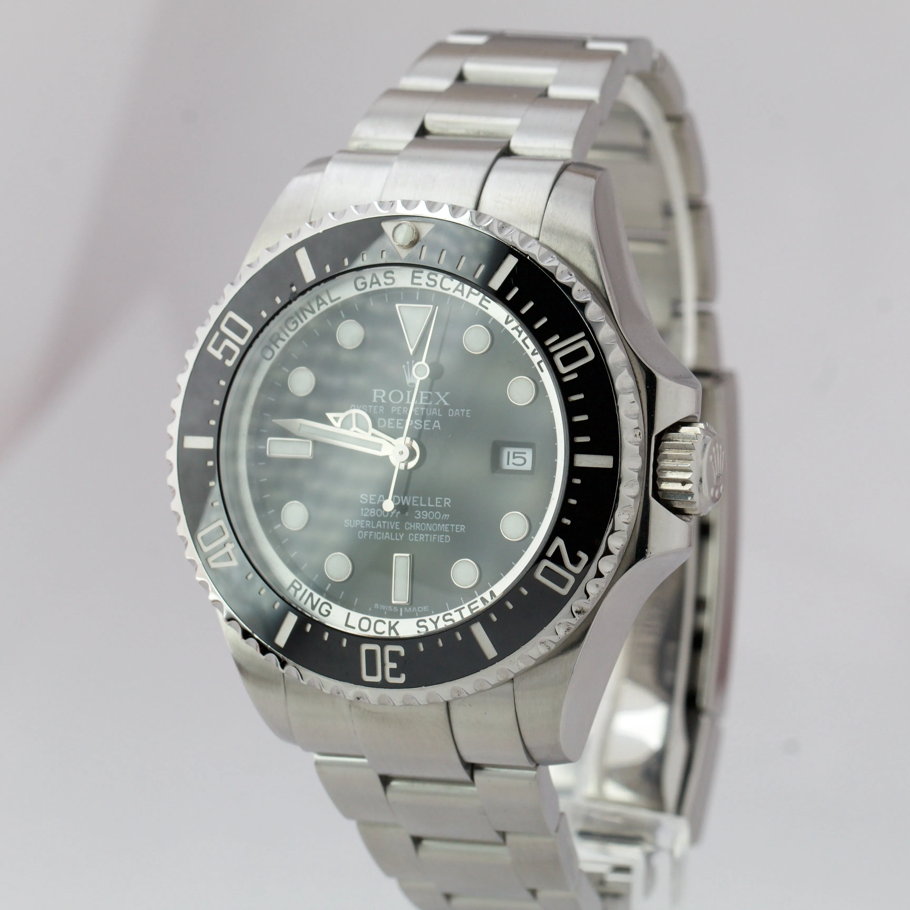 2011 Rolex Sea-Dweller Deepsea 116660 Stainless Steel 44mm Black Dive Watch B P