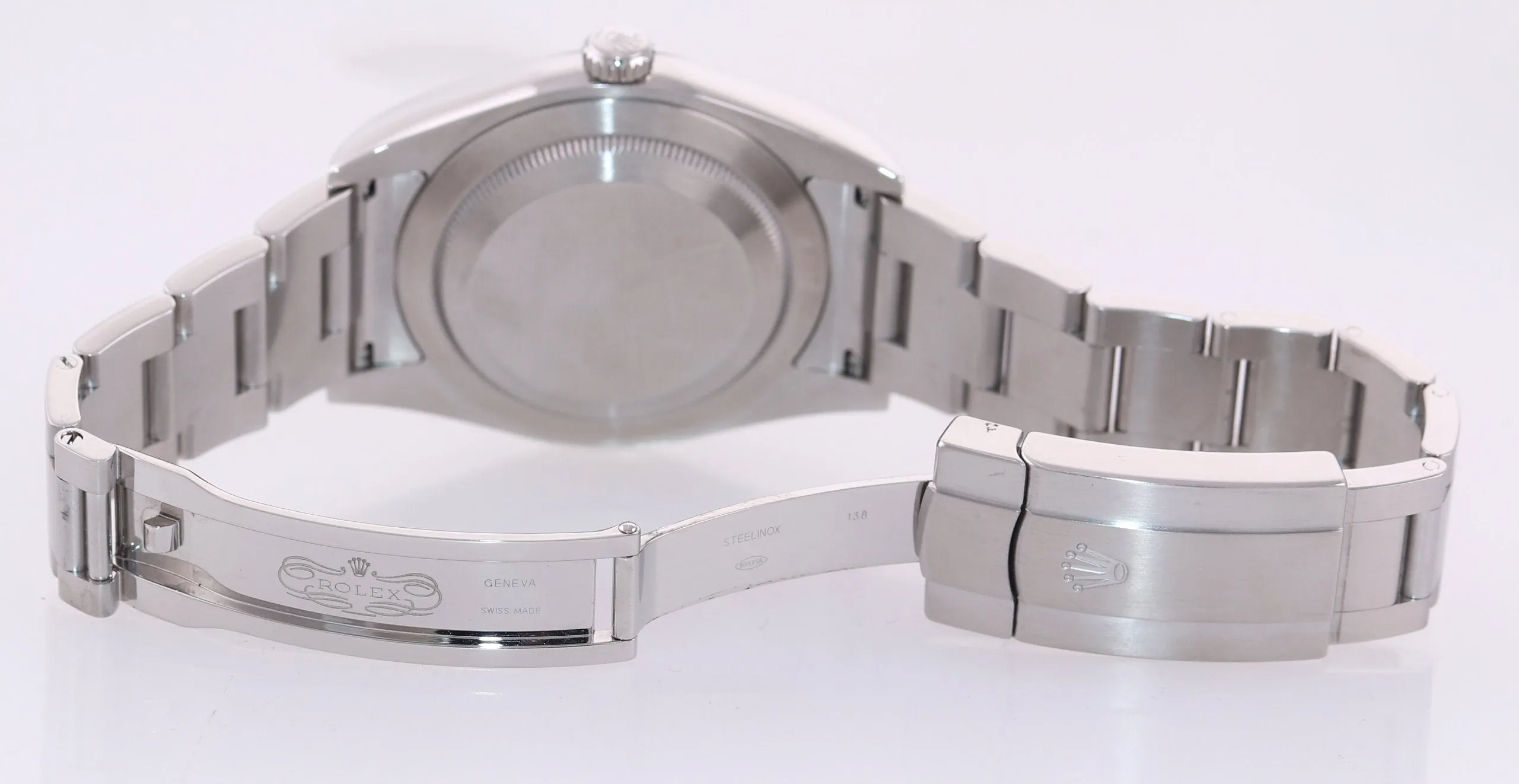 2019 PAPERS Rolex Oyster Perpetual Steel 39mm Blue Dial 114300 Watch Box