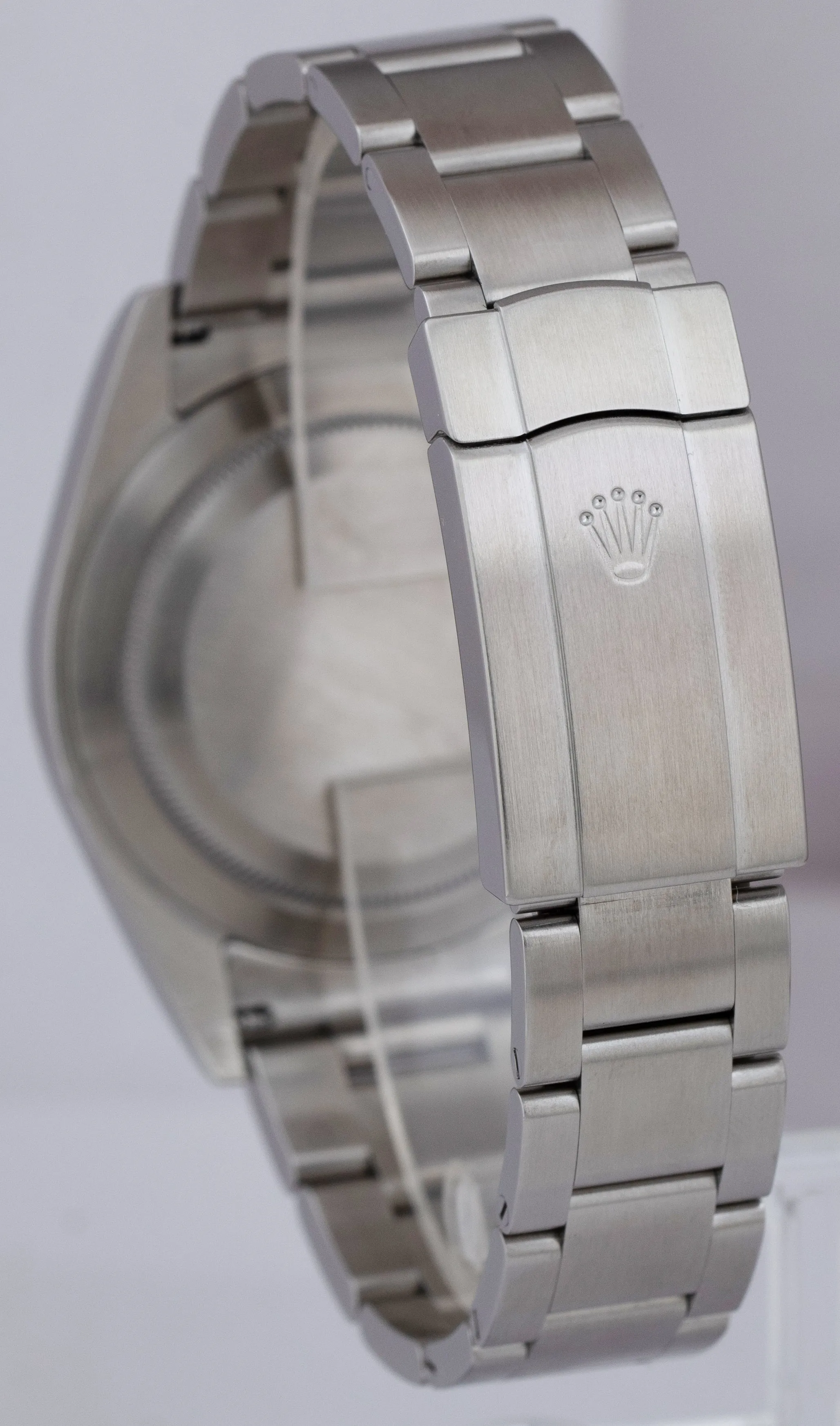 2019 Rolex Oyster Perpetual 39mm Rhodium Gray Blue Stainless Steel 114300 B P