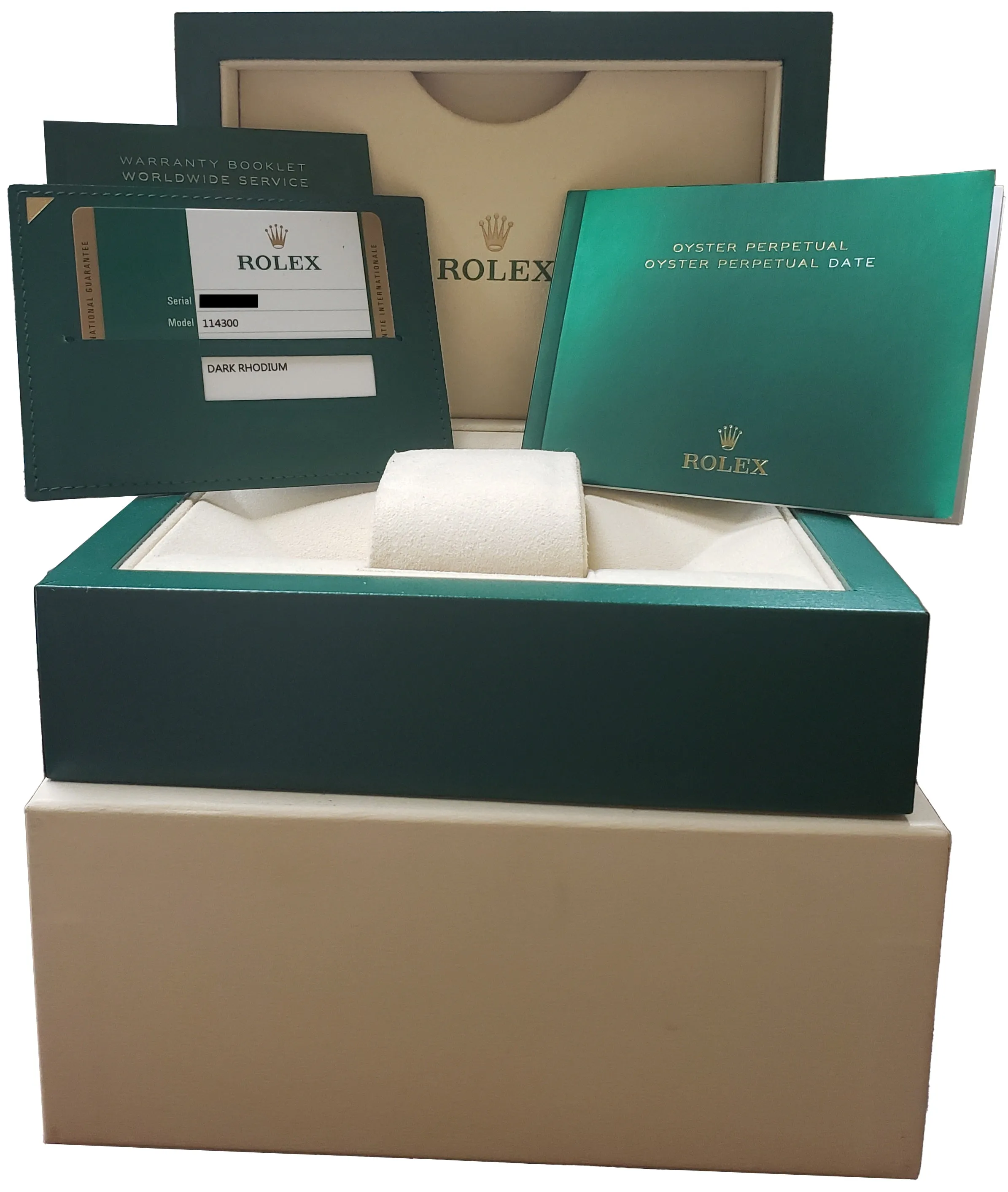 2019 Rolex Oyster Perpetual 39mm Rhodium Gray Blue Stainless Steel 114300 B P
