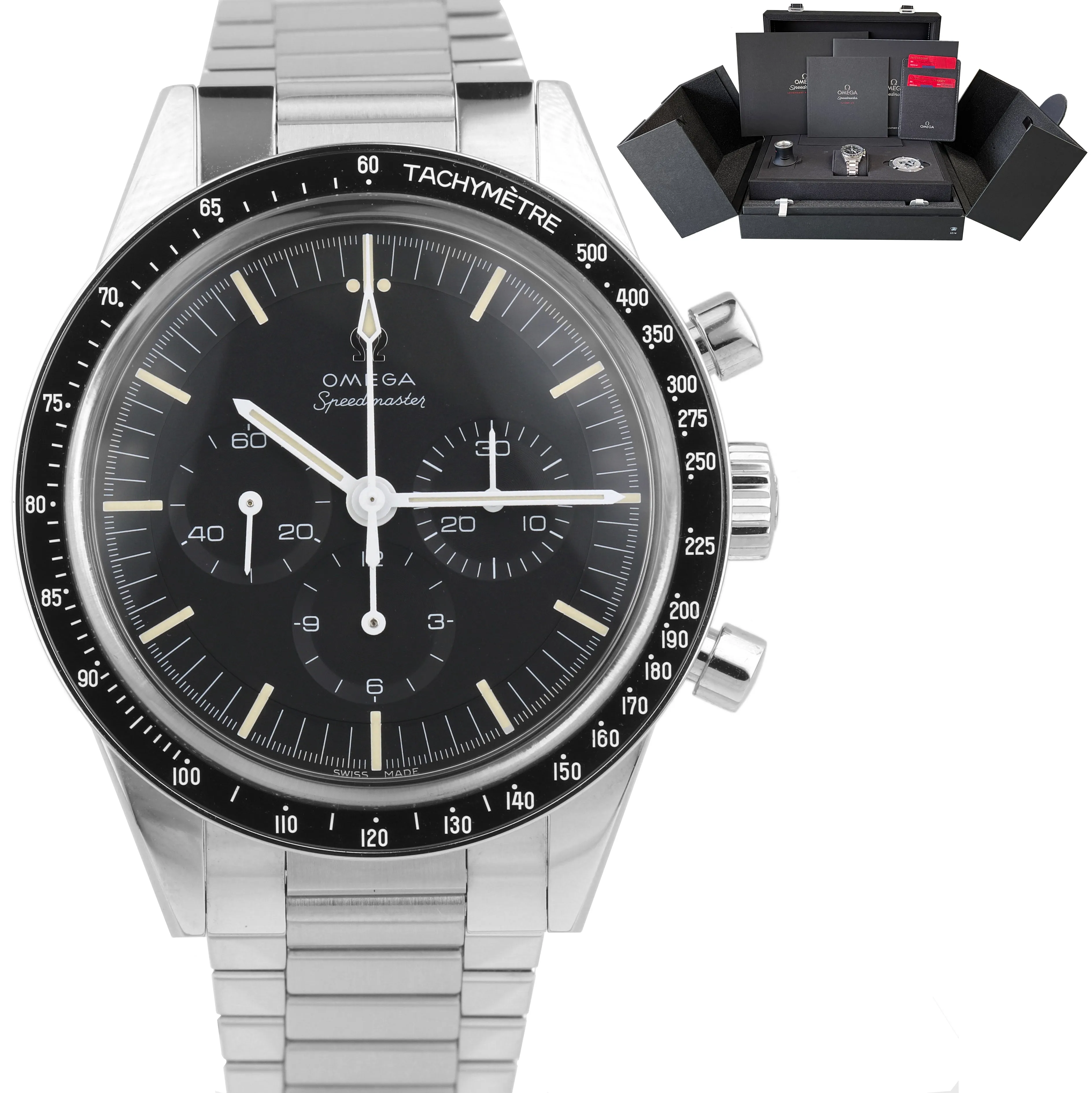 2021 NEW Omega Speedmaster 311.30.40.30.01.001 321 ED WHITE 39.7mm Steel Watch