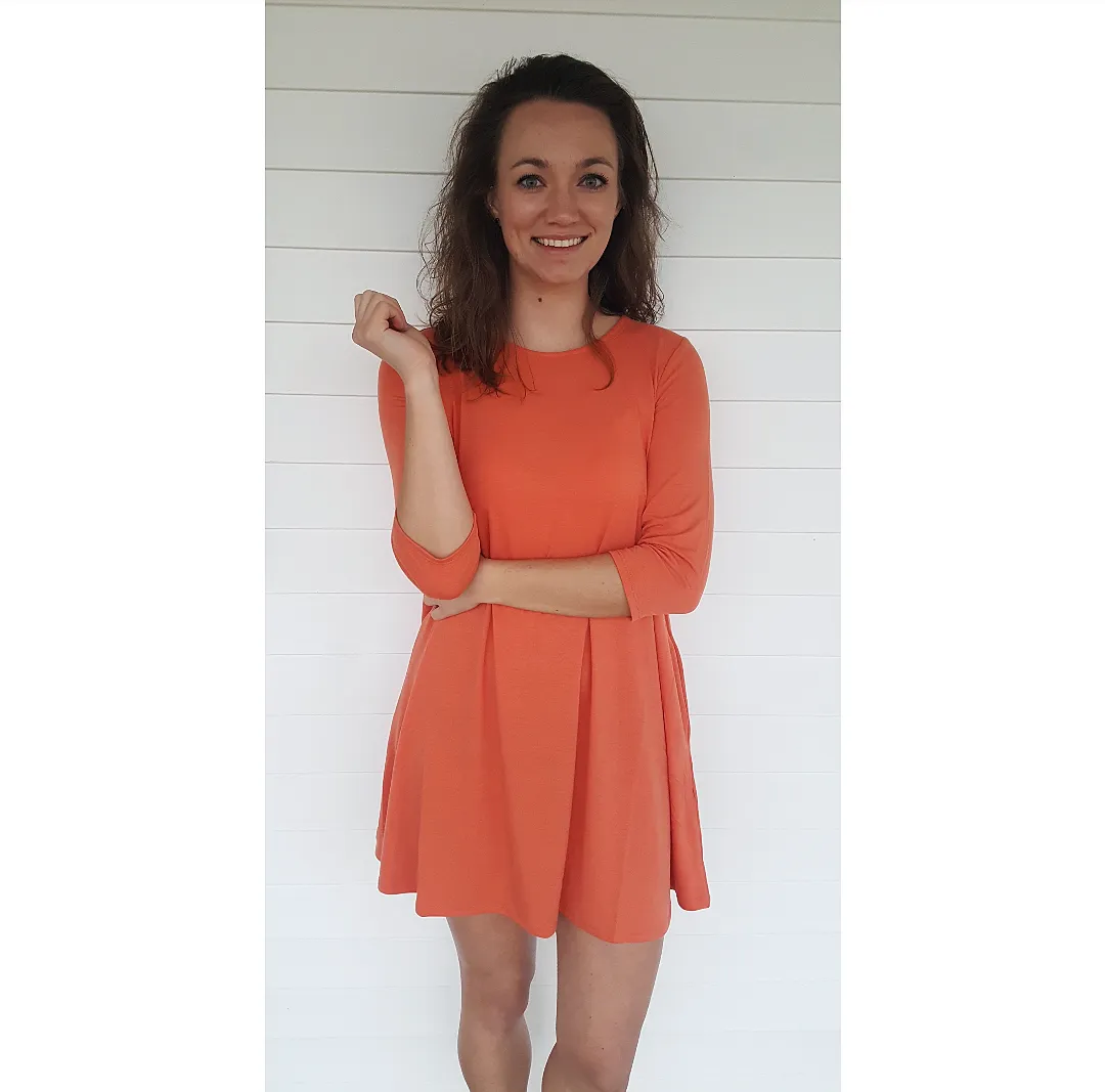 3/4 Sleeve Tunic Dress
