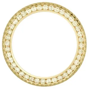 36 Mm Custom Mined Diamond Bezel To Fit Rolex Day Date Ladies Watch 4.75 Carats