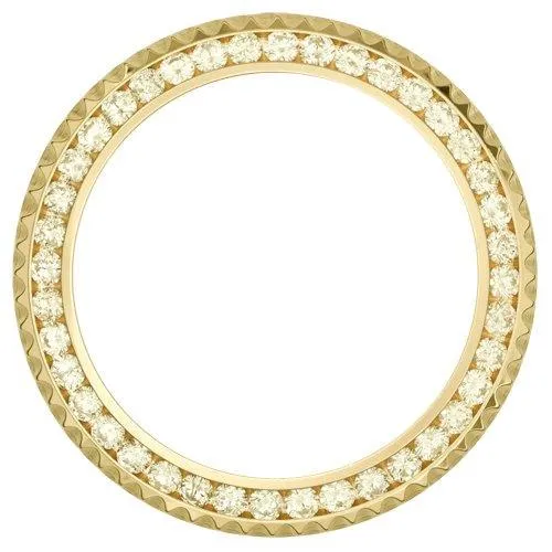 36 Mm Custom Mined Diamond Bezel To Fit Rolex Day Date Ladies Watch 4.75 Carats