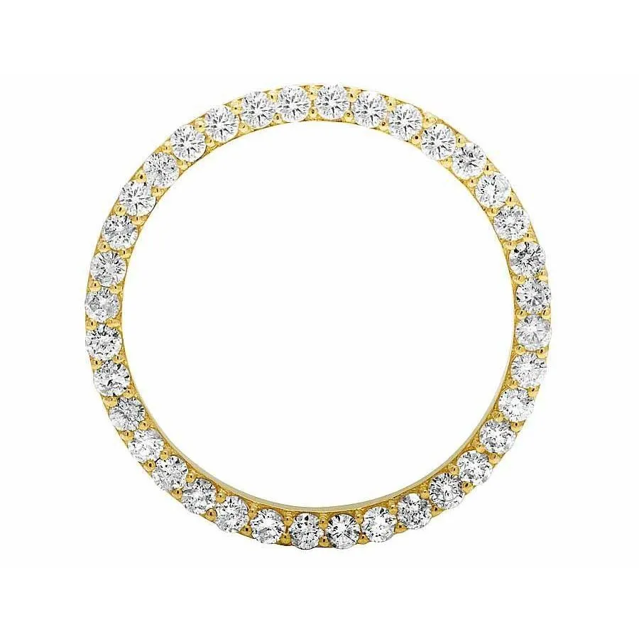 4 Ct Custom 41 Mm Mined Diamond Bezel To Fit Rolex Datejust Or President Watch