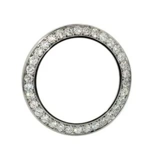 44 Mm 8 Carats Custom Round Mined Diamond VVS1 Bezel To Fit Rolex Datejust Or Date Watch
