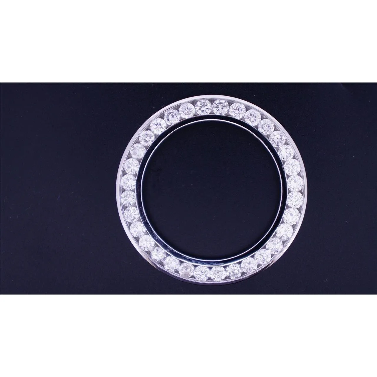 4.5 Ct. Custom Mined Diamond 36 Mm Bezel To Fit Rolex Datejust Or President Watch