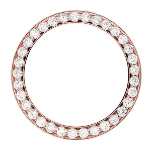 5 Ct. Custom 36 Mm Mined Diamond Bezel To Fit Rolex Datejust & President Watch