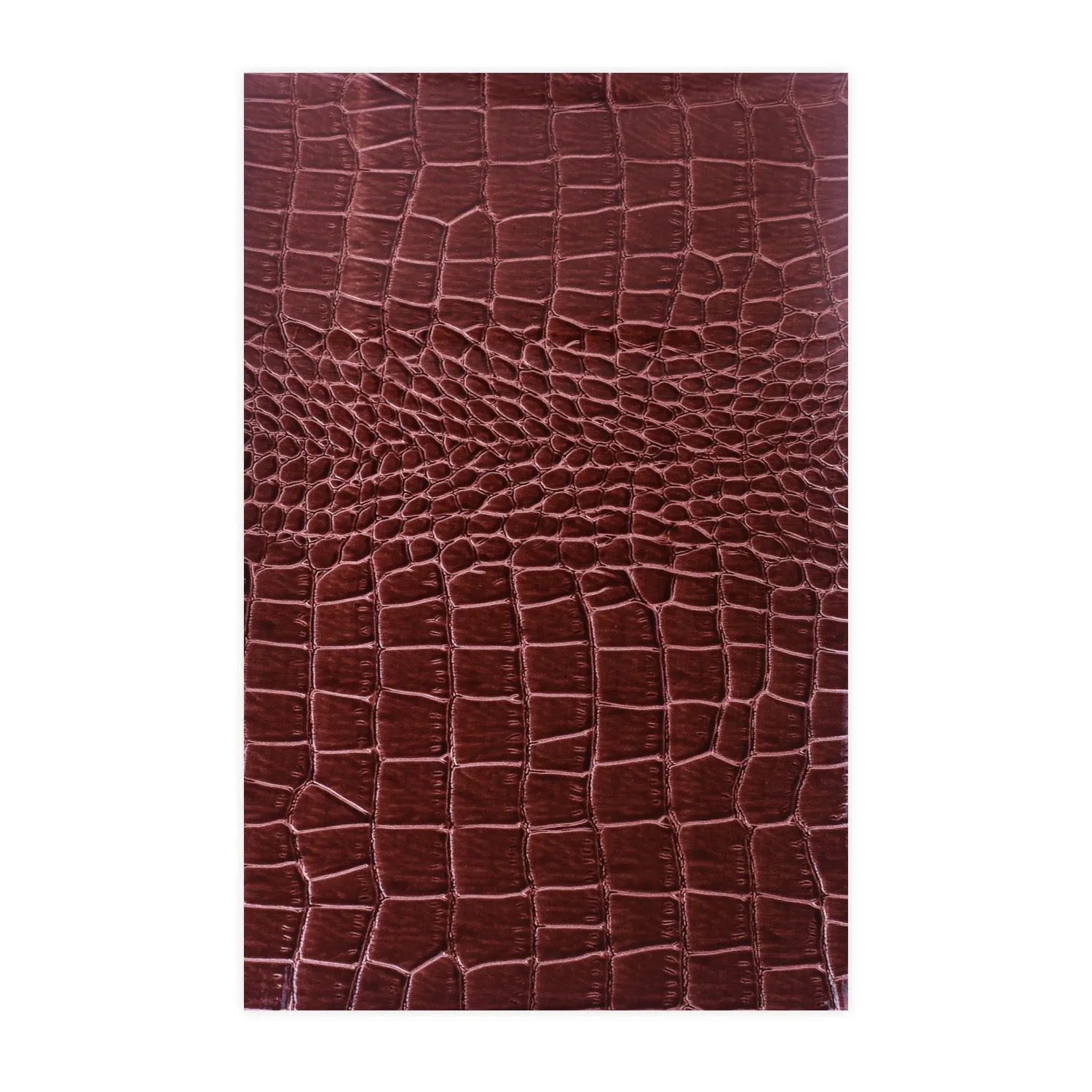 8*12" Crocodile pattern Faux leather sheets Synthetic Leather DIY Hair Bow Making Supplies 1pcs 102646