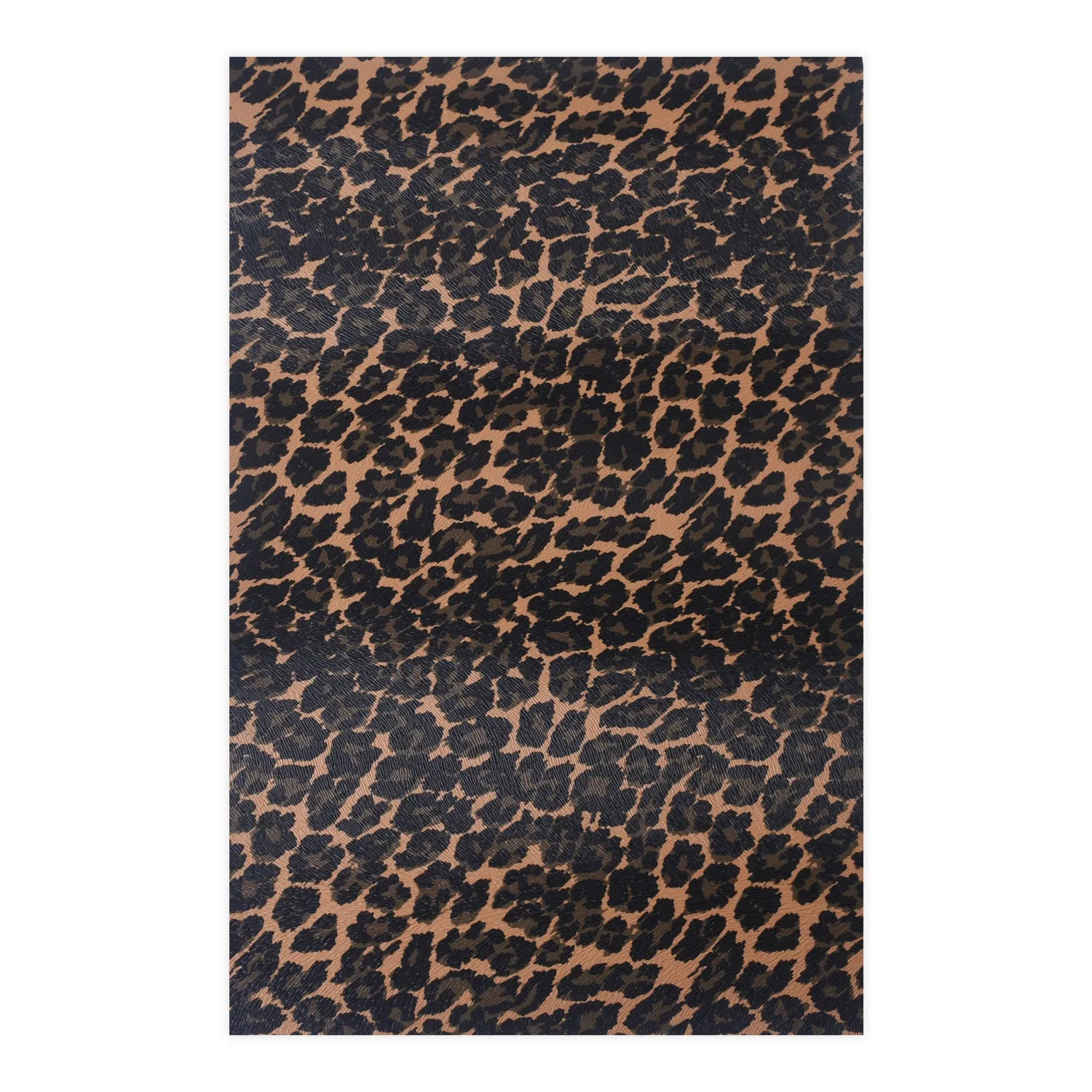 8*12" Leopard Pattern Faux leather sheets Synthetic PU Leather Fabric Sheets Craft supplies 1pcs 102653