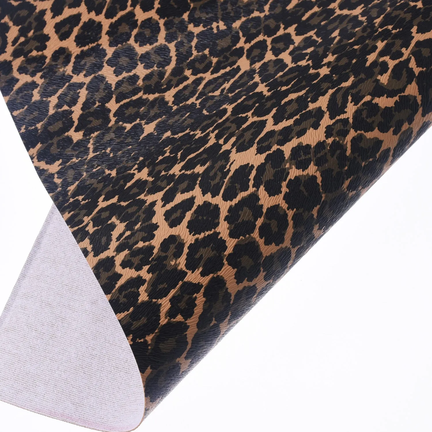 8*12" Leopard Pattern Faux leather sheets Synthetic PU Leather Fabric Sheets Craft supplies 1pcs 102653