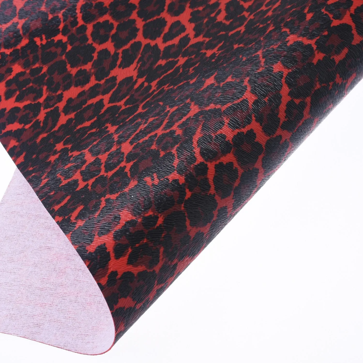 8*12" Leopard Pattern Faux leather sheets Synthetic PU Leather Fabric Sheets Craft supplies 1pcs 102653