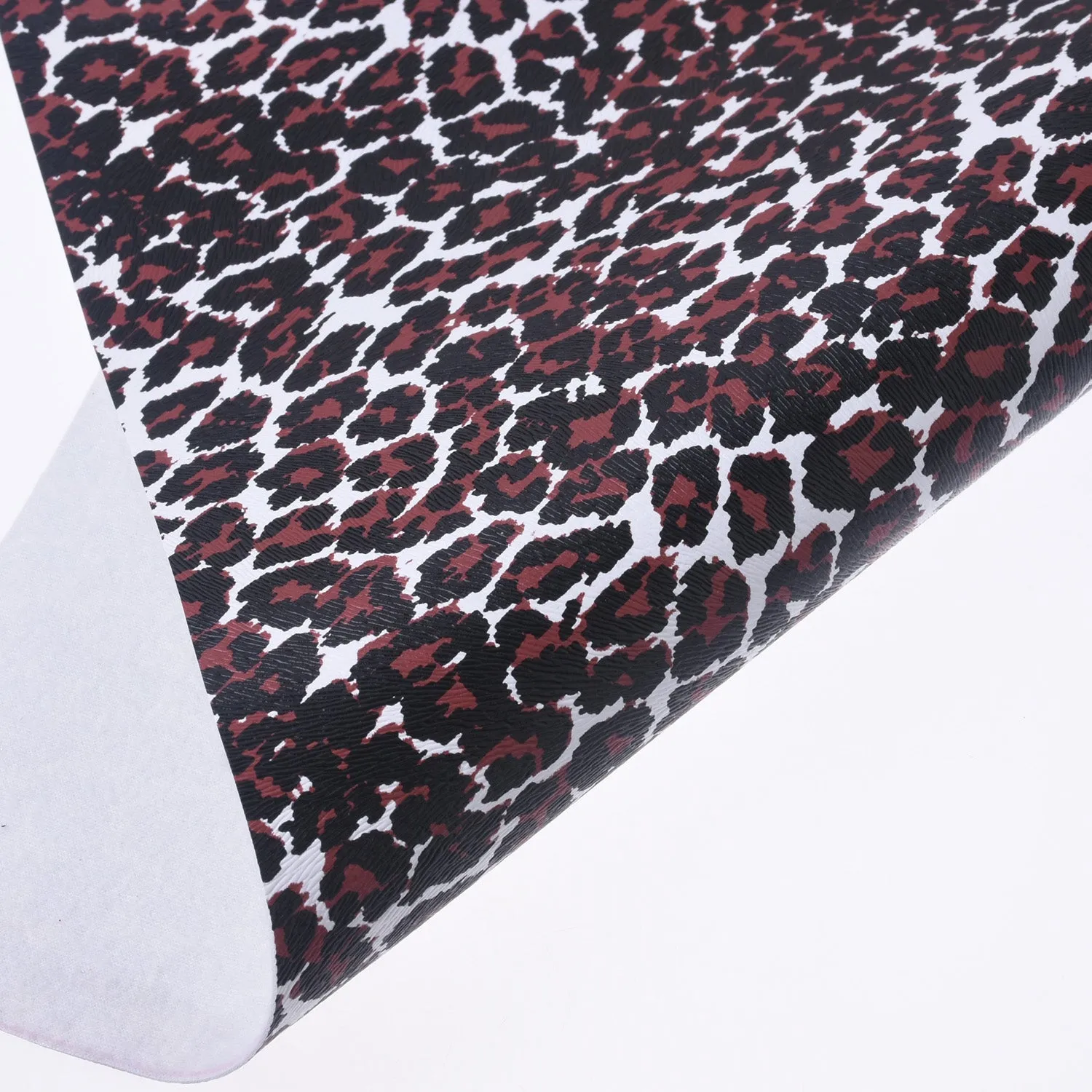 8*12" Leopard Pattern Faux leather sheets Synthetic PU Leather Fabric Sheets Craft supplies 1pcs 102653