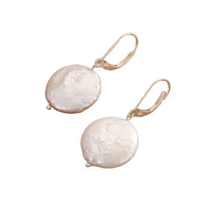 925 Sterling Silver Baroque Pearl Drop Earrings