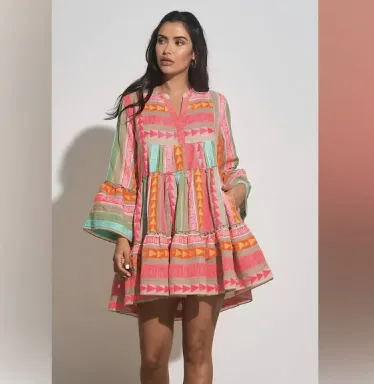 A-Line Print Babydoll