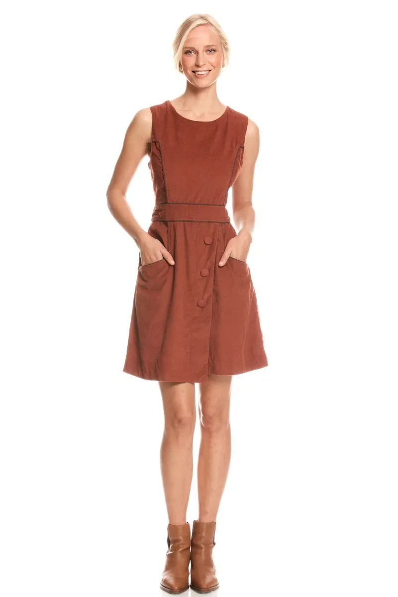 Abby Tunic Corduroy - Rust