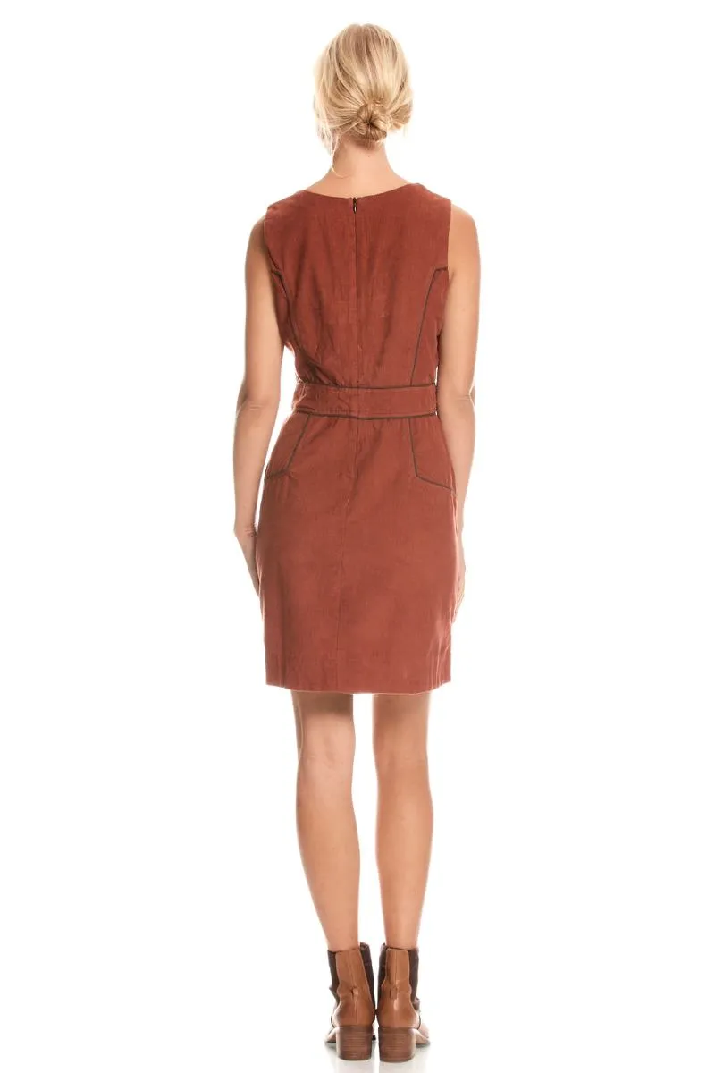 Abby Tunic Corduroy - Rust