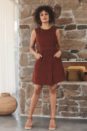 Abby Tunic Corduroy - Rust
