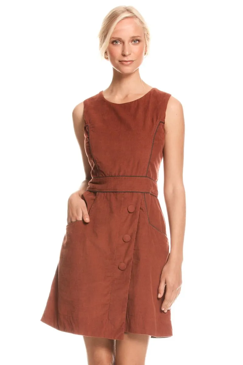 Abby Tunic Corduroy - Rust