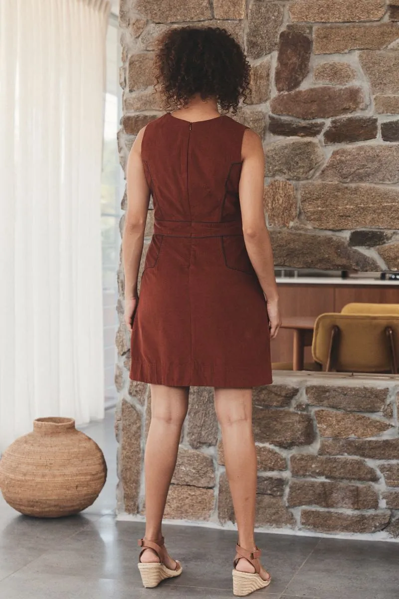 Abby Tunic Corduroy - Rust