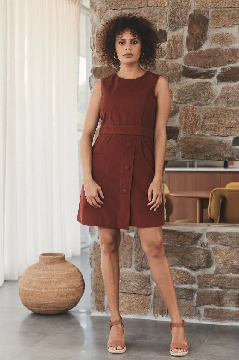 Abby Tunic Corduroy - Rust