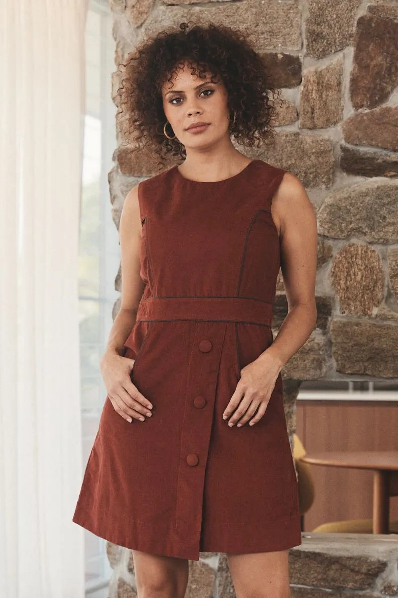Abby Tunic Corduroy - Rust