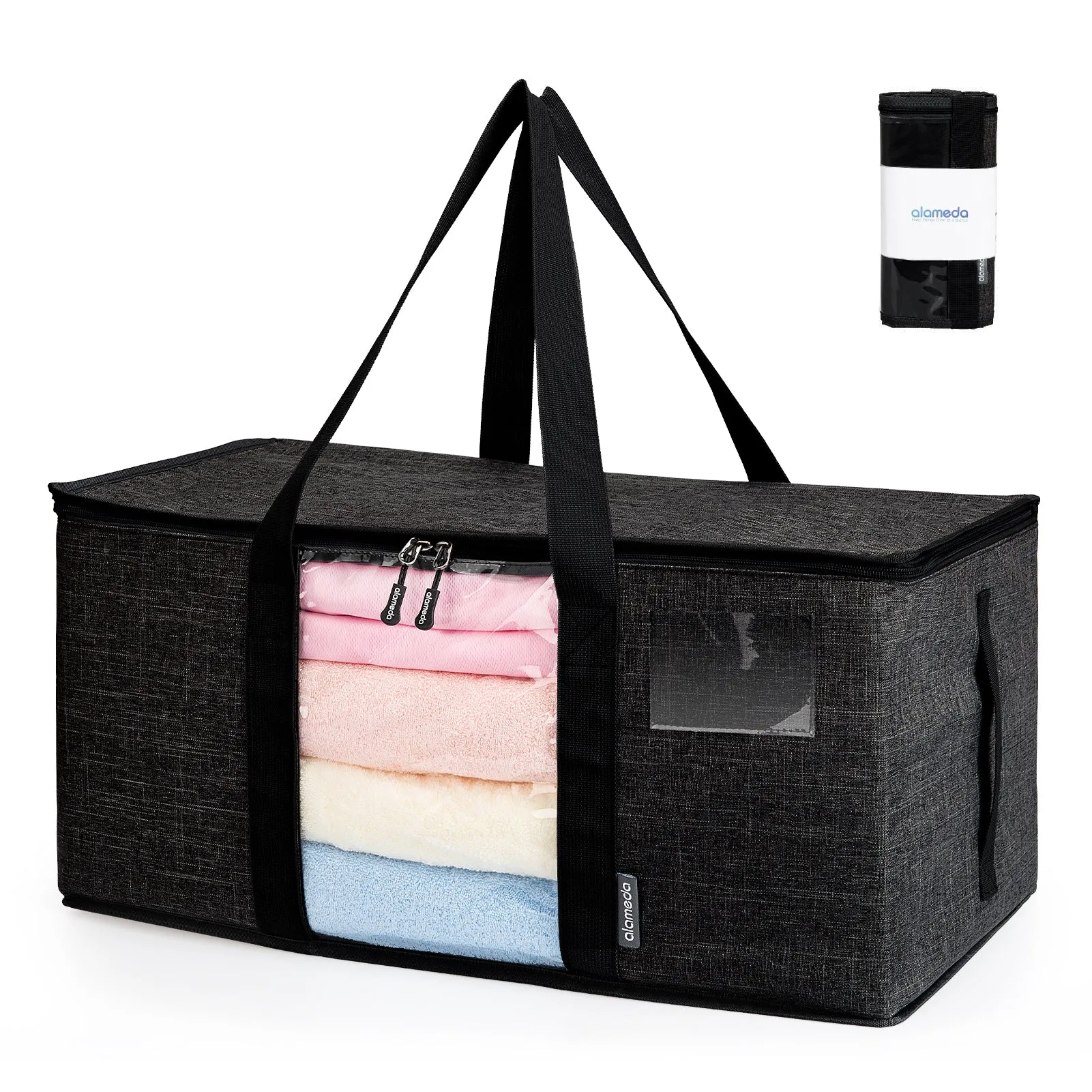 Alameda Large Capacity Storage Bags, Heavy Duty Moving Bag with Clear Window