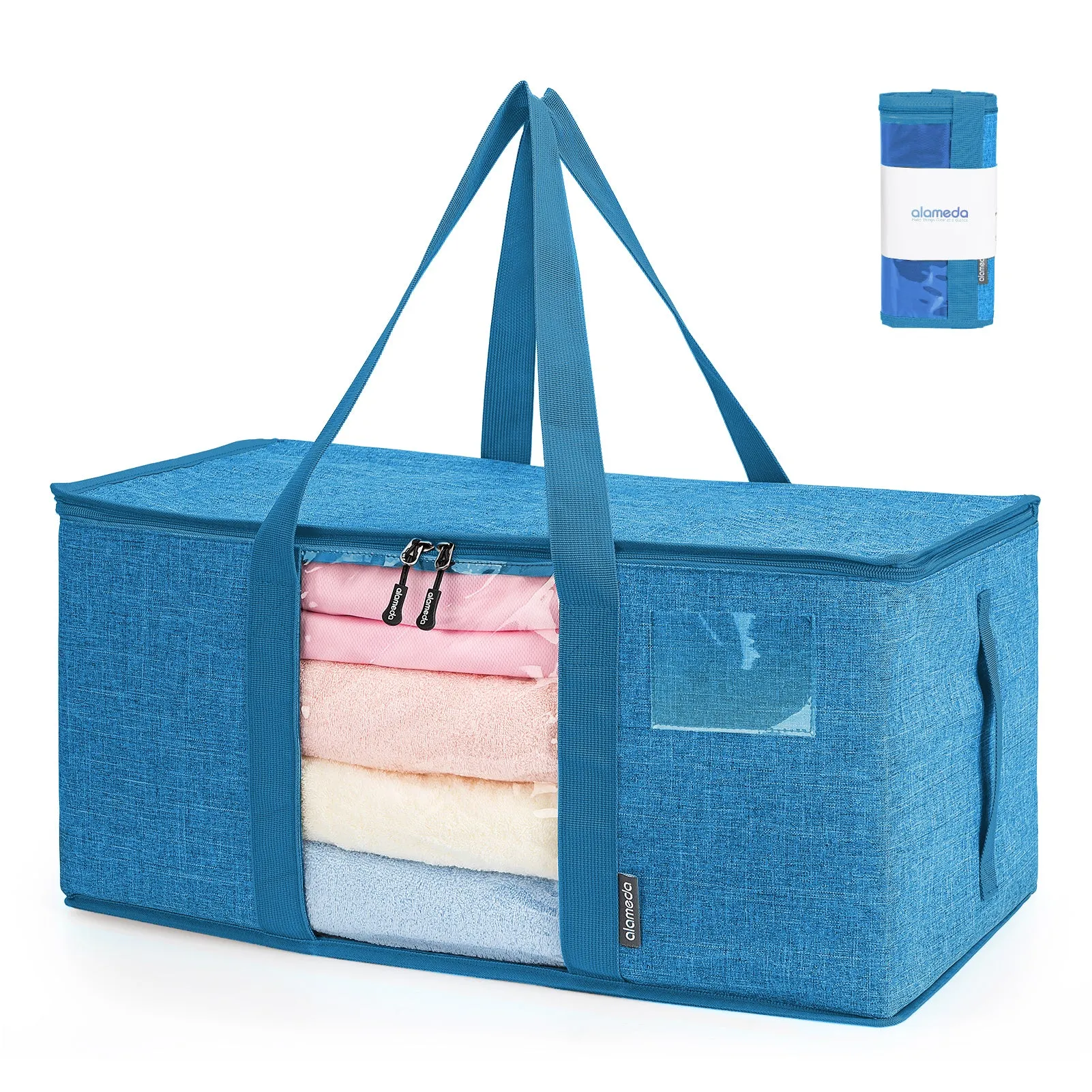 Alameda Large Capacity Storage Bags, Heavy Duty Moving Bag with Clear Window