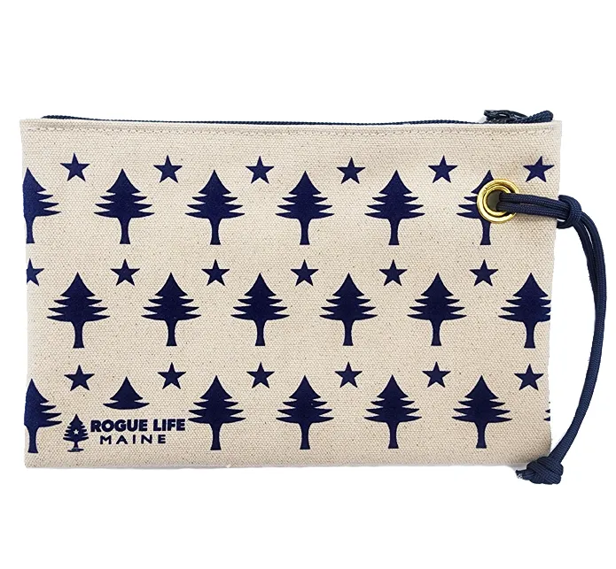 All Over Trees Zipper Pouch Wristlet