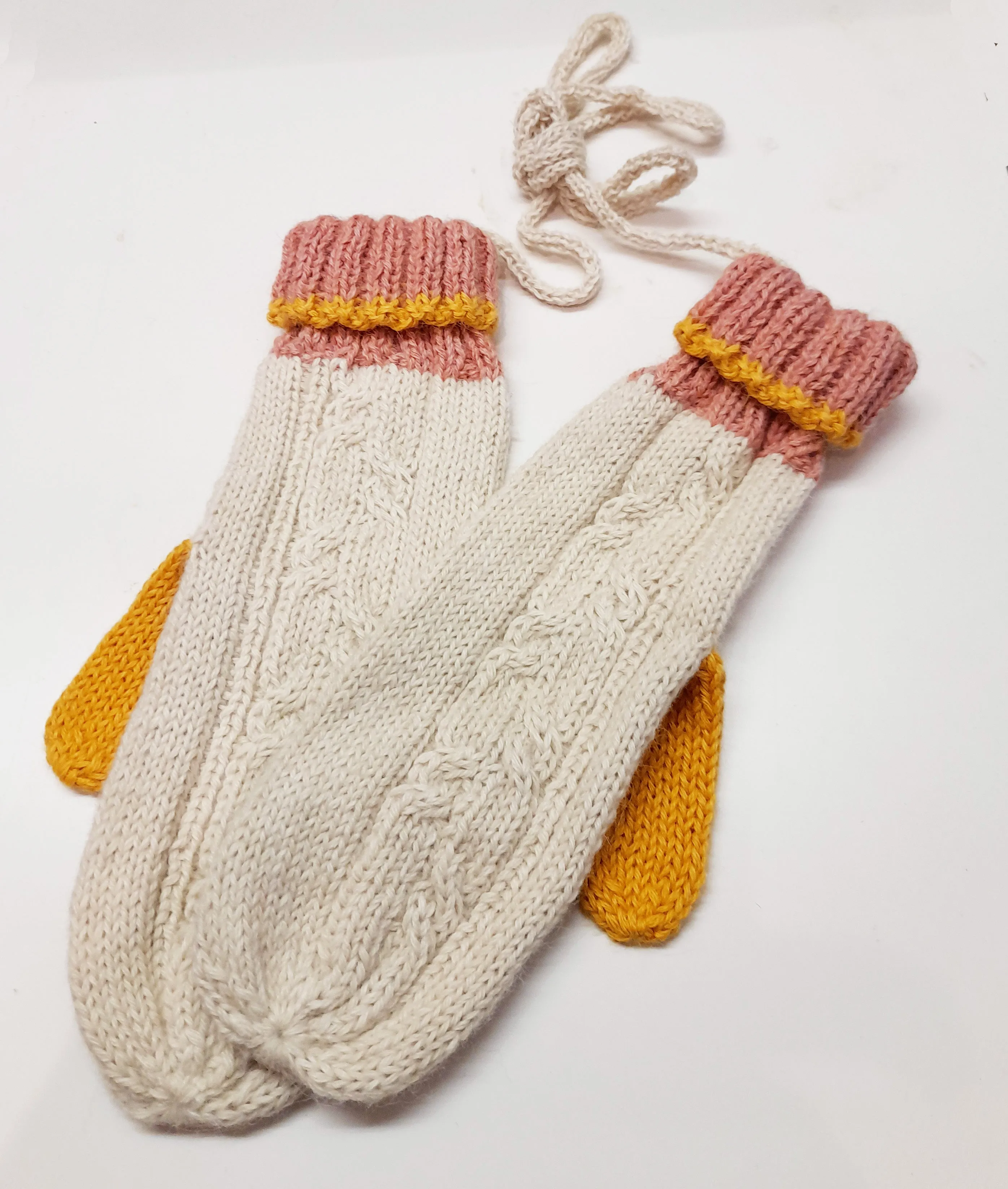 Alpaca Hand Made Mittens Women Millie