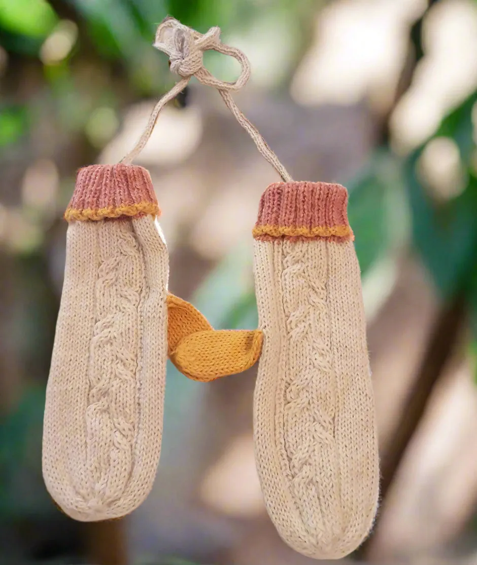 Alpaca Hand Made Mittens Women Millie