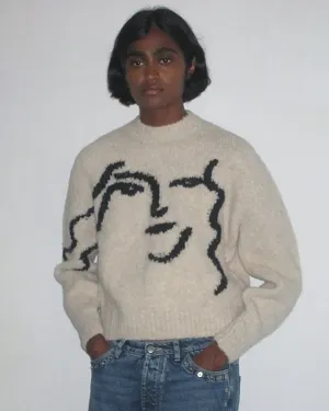 Anita Sweater in Ecru