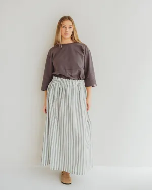 Anna Multicolur Multifunctional Stripe Print Maxi Skirt