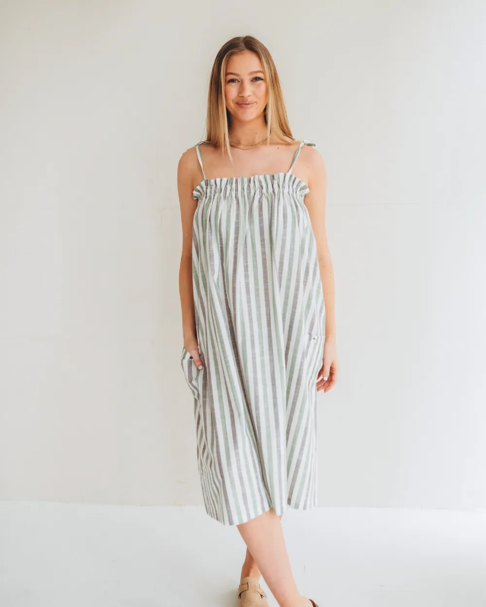 Anna Multicolur Multifunctional Stripe Print Maxi Skirt