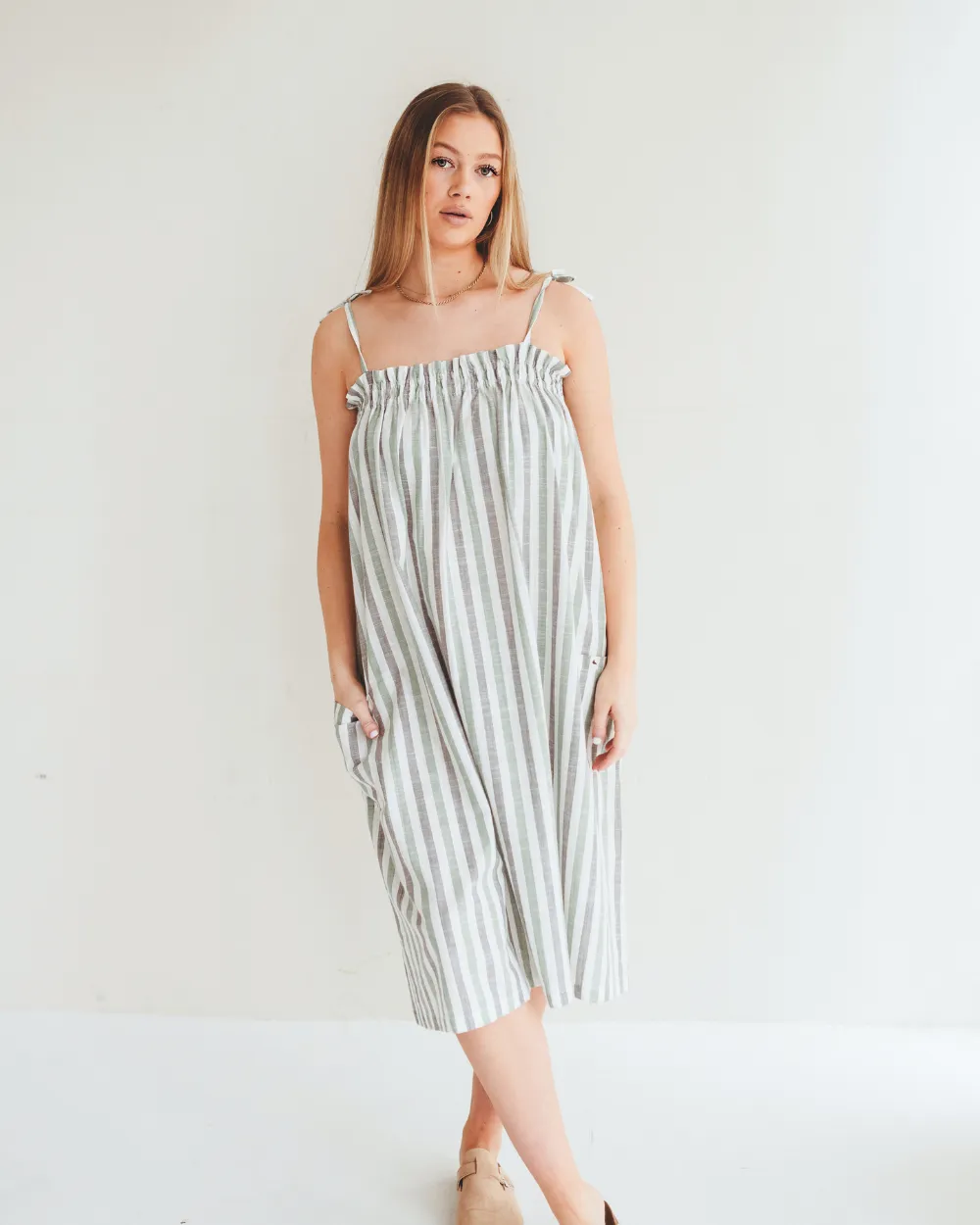 Anna Multicolur Multifunctional Stripe Print Maxi Skirt