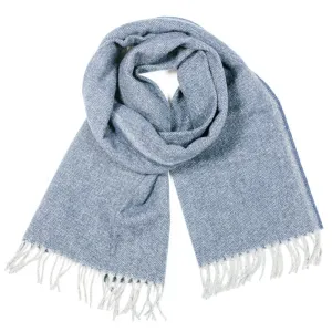 Ashby Twill Scarf in Blue