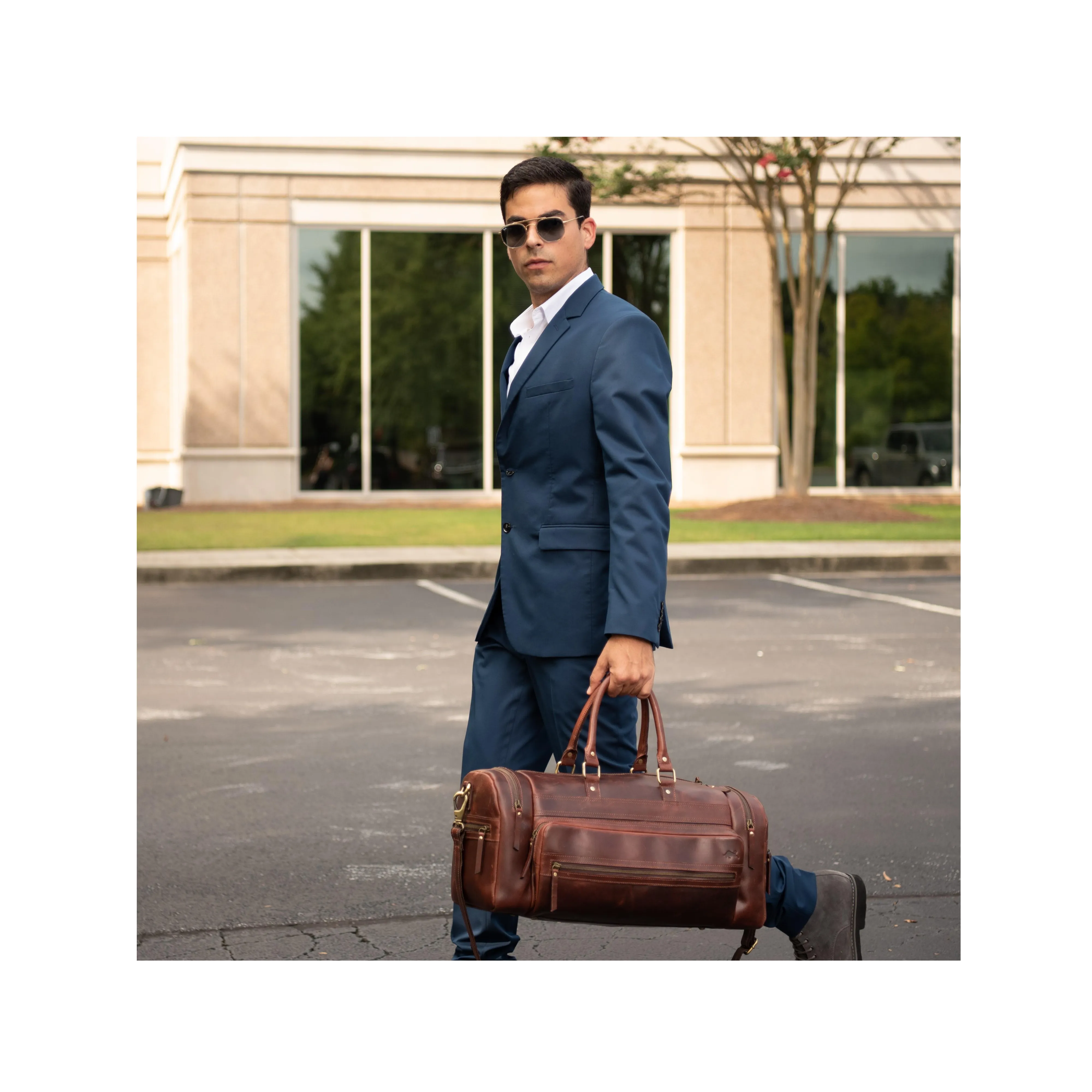 Atlas Leather Duffel Bag