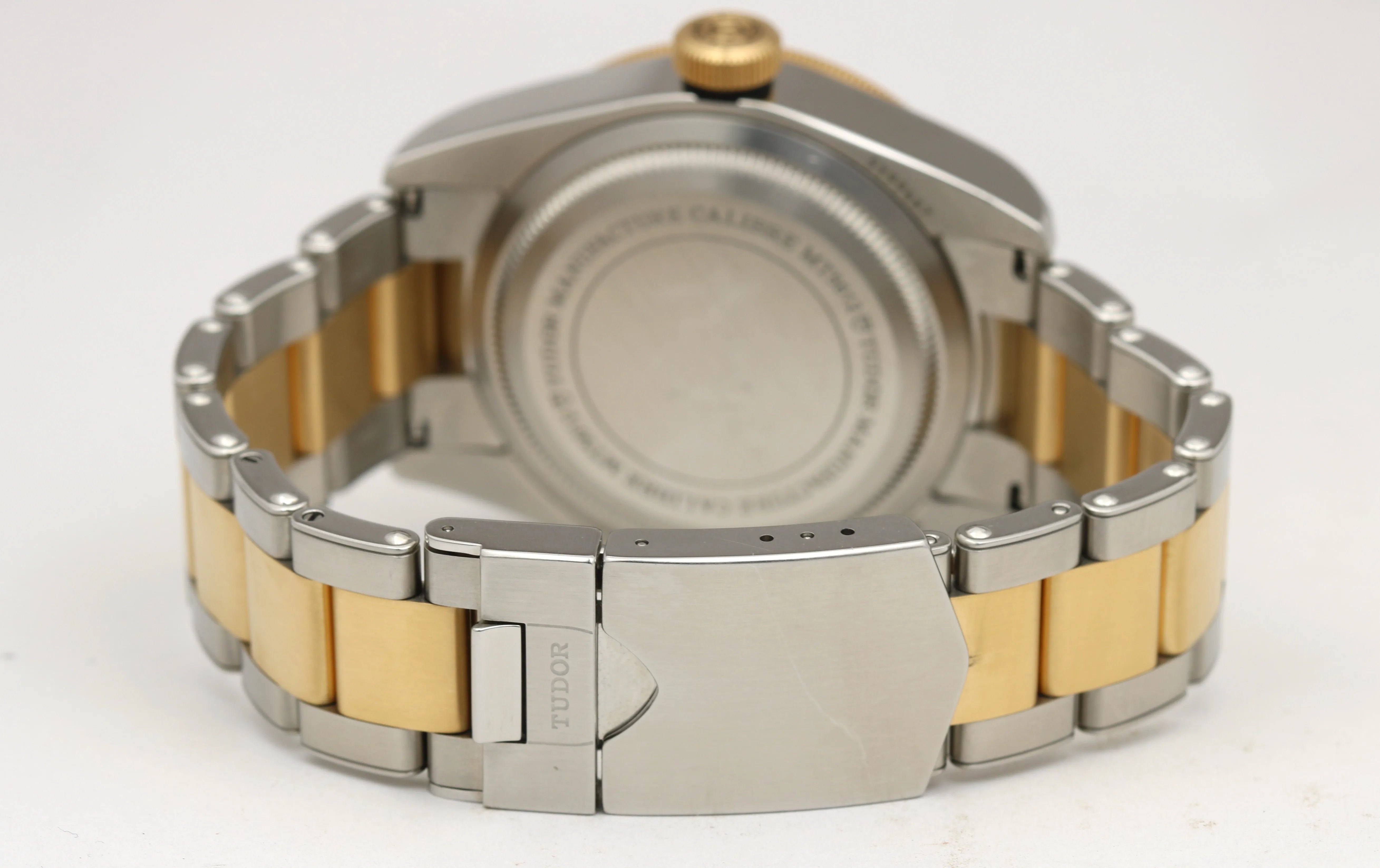 AUG 2022 Tudor Black Bay Heritage Two-Tone Stainless Black 41mm Watch 79733 N